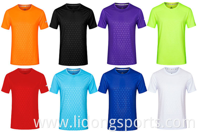 Quick dry O-neck plain shirt unisex running/baseball/soccer sports tshirt